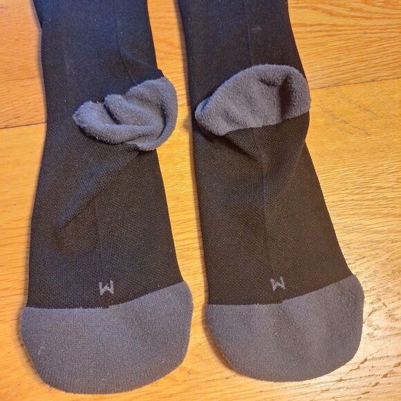 Comrad Black/Gray Compression Socks - Size M Unisex - Picture 3 of 5